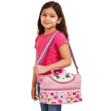 Little Surprise Box,Shiny Meow Cat Theme Double Compartment Insulated Lunch Bag For Kids