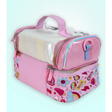 Little Surprise Box,Shiny Meow Cat Theme Double Compartment Insulated Lunch Bag For Kids