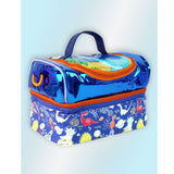 Little Surprise Box,Dino Theme Double Compartment Insulated Lunch Bag For Kids