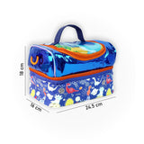 Little Surprise Box,Dino Theme Double Compartment Insulated Lunch Bag For Kids