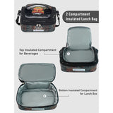 Little Surprise Box,2pcs set of Jurasic Dino School Backpack & matching Lunchbag for Kids, 5yrs - 10yrs