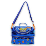 Little Surprise Box,Transport Theme Double Compartment Insulated Lunch Bag For Kids