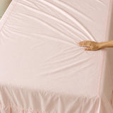 LSB 4 pcs Little Girl Theme Luxe Embroidered & 3D hanging collection of Single bed comforter, 1 flat bedsheet, 2 pillow covers entire Bedding Set for Single Size Bed.