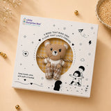 LSB Dual style Checks Teddy Bear Rakhi & Broach clip for Kids