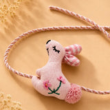 LSB Dual style Floral Emroidered Bunny Rakhi & broach Clip for Kids