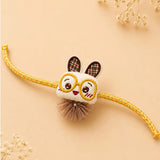 LSB Dual style Glasses Bunny Rakhi & Broach Clip for Kids