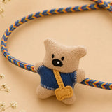 LSB Dual style Sling Bag Bear Rakhi & broach Clip for Kids