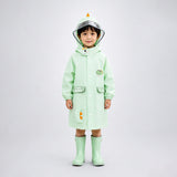 LSB 3D Dino Face & Tail Knee Length Raincoat for Kids