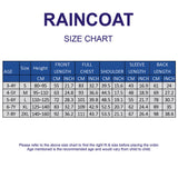 LSB Blue & Green Colour-Block Knee-Length Raincoat for Kids & Teens