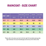 LSB Minimal Pink & Purple Pocket Knee Length Raincoat for Kids & Teens