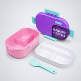 LSB 2 Pcs Purple Bow Tumbler & Purple Lunch Box Rakhi Gift Combo for Kids with Free Rakhi and Jute Drawstring Bag