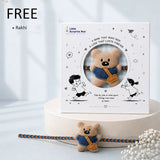 LSB 2 Pcs Blue & Grey Mexico Landmark Umbrella Rakhi Gift Combo for Kids with Free Rakhi