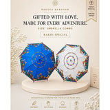 LSB 2 Pcs Blue & Grey Mexico Landmark Umbrella Rakhi Gift Combo for Kids with Free Rakhi