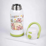 LSB 2 Pcs Shell Backpack & Pink-Blue Triangle Lunch Box Rakhi Gift Combo for Kids with Free Rakhi & Jute drawstring bag.