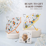 LSB 2 Pcs Elephant & Rocket Umbrella Rakhi Gift Combo for Kids with Free Rakhi