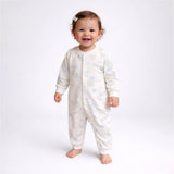 LSB Elephants holding Balloons, Full Sleeves Jumpsuit Romper for Tiny Toddlers