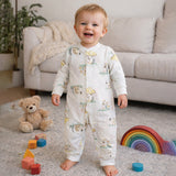 LSB Cute Hedgehog, Full Sleeves Jumpsuit Romper for Tiny Toddlers