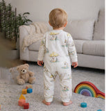 LSB Cute Hedgehog, Full Sleeves Jumpsuit Romper for Tiny Toddlers