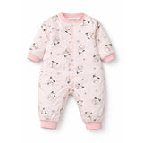 LSB Pink bunny and Hearts Full Sleeves Jumpsuit Romper for Tiny Toddlers