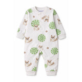 LSB Cute Racoon & Palm Leaf, Full Sleeves Jumpsuit Romper for Tiny Toddlers