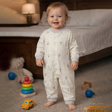 LSB Small Penguins, Full Sleeves Jumpsuit Romper for Tiny Toddlers