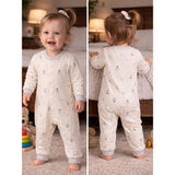 LSB Small Penguins, Full Sleeves Jumpsuit Romper for Tiny Toddlers