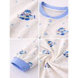 LSB Blue Plane Ride Full Sleeves Jumpsuit Romper for Tiny Toddlers