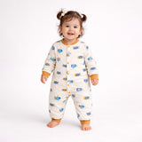 LSB Brown Submarine Full Sleeves Jumpsuit Romper for Tiny Toddlers