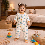 LSB Brown Submarine Full Sleeves Jumpsuit Romper for Tiny Toddlers