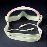 LSB Pink White 2 Border Anti Fog UV Protection Leakproof Design Swim Goggles for Kids, 4yrs - 10yrs