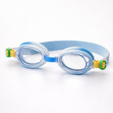 LSB Blue & Green Croc Face, Anti Fog UV Protection Leakproof Design Swim Goggles for Kids, 5yrs - 10yrs