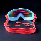 LSB Blue, Orange & Red Anti-Fog UV Protection Leakproof Swim Goggles for Kids, 4–10 Years
