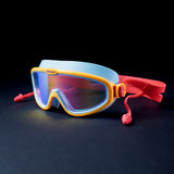 LSB Blue, Orange & Red Anti-Fog UV Protection Leakproof Swim Goggles for Kids, 4–10 Years