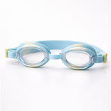 LSB Blue & Yellow Dog Face, Anti Fog UV Protection Leakproof Design Swim Goggles for Kids, 5yrs - 10yrs