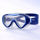 LSB Snorkelling Scuba Diving Mask, Navy Blue Anti Fog Snorkelling-Style Swim Goggles for Kids & Adults, 10yrs and above
