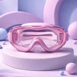 LSB Pink 3dash Glass panel styled Anti Fog UV Protection leakproof design Swim Goggles for 12 years + & Adults
