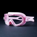 LSB Pink 3dash Glass panel styled Anti Fog UV Protection leakproof design Swim Goggles for 12 years + & Adults
