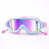 LSB Pink & Mint Anti-Fog UV Protection Leakproof Swim Goggles for Kids, 4-10 Years