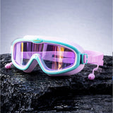 LSB Pink & Mint Anti-Fog UV Protection Leakproof Swim Goggles for Kids, 4-10 Years