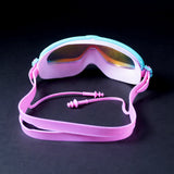 LSB Pink & Mint Anti-Fog UV Protection Leakproof Swim Goggles for Kids, 4-10 Years