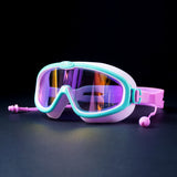 LSB Pink & Mint Anti-Fog UV Protection Leakproof Swim Goggles for Kids, 4-10 Years