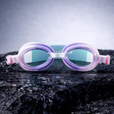 LSB Pink & White Bow Face, Anti Fog UV Protection Leakproof Design Swim Goggles for Kids, 5yrs - 10yrs