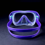 LSB Snorkelling Scuba Diving Mask , Purple Blue Anti Fog Snorkelling-Style Swim Goggles for Kids, for Kids & Adults, 10yrs and above