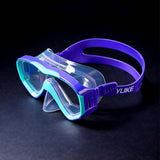 LSB Snorkelling Scuba Diving Mask , Purple Blue Anti Fog Snorkelling-Style Swim Goggles for Kids, for Kids & Adults, 10yrs and above