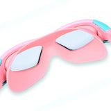 LSB Pink Mint white border, Anti Fog UV Protection Leakproof Design Swim Goggles for Kids, 5yrs - 10yrs