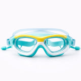 LSB White Bordered Mint Anti Fog UV Protection Leakproof Design Swim Goggles for Kids, 5yrs - 10yrs
