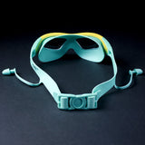 LSB White Bordered Mint Anti Fog UV Protection Leakproof Design Swim Goggles for Kids, 5yrs - 10yrs