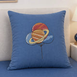 LSB 4 pcs Space theme, Luxe Embroidered collection of Single bed comforter, 1 flat bedsheet, 2 pillow covers entire Bedding Set for Single Size Bed.