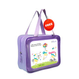 LSB Dive 2-Piece set Navy & Orange Side Panel, Front-Zip Jacket with Full Length Pants, 2.5mm Neoprene Kids Swimsuit with Free Washbag