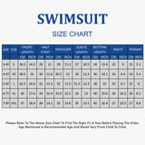 LSB Dive 2-Piece set Black & Yellow Stamps Front-Zip Jacket Printed with Knee Length Shorts, 2.5mm Neoprene Kids Swimsuit with Free Washbag